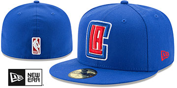Clippers NBA TEAM-BASIC Royal Fitted Hat by New Era