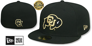 Colorado GOLD-METALLIC Black Fitted Hat by New Era
