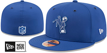 Colts 2026 NFL HISTORIC SIDELINE Royal Fitted Hat by New Era