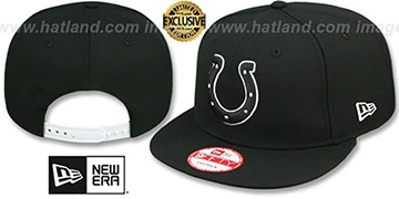 Colts TEAM-BASIC SNAPBACK Black-White Hat by New Era