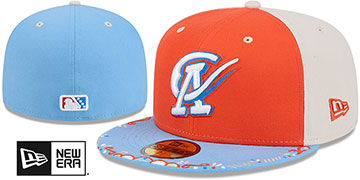 Comets 2026 COPA DE LA DIVERSION Orange-Stone-Sky Fitted Hat by New Era
