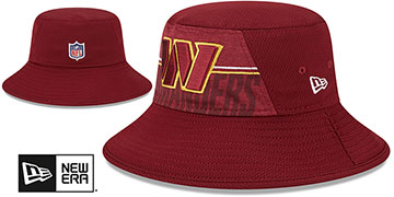 Commanders 2023 NFL TRAINING CAMP BUCKET Burgundy Hat by New Era