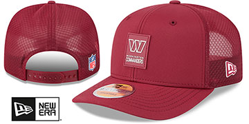 Commanders 2025 HOT WEATHER NFL SIDELINESNAPBACK Burgundy Hat by New Era