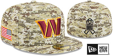 Commanders 2025 SALUTE-TO-SERVICE Digital Desert Storm Fitted Hat by New Era