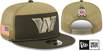 Commanders 2025 SALUTE-TO-SERVICE SNAPBACK Dark Green-Olive Hat by New Era