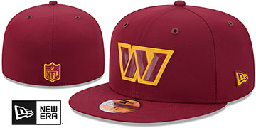 Commanders 2026 NFL SIDELINE Burgundy Fitted Hat by New Era