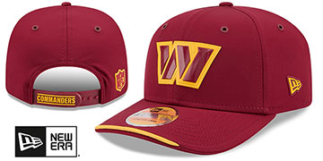 Commanders 2026 NFL SIDELINE SNAPBACK Burgundy Hat by New Era