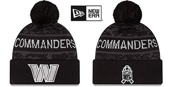 Commanders 2026 SALUTE-TO-SERVICE Dark Digital Camo Knit Beanie Hat by New Era