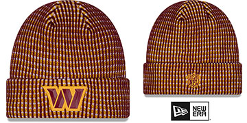 Commanders 2026 SIDELINE WAFFLER Knit Beanie Hat by New Era