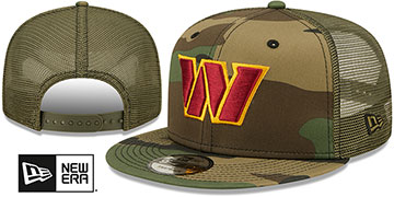 Commanders ARMY CAMO TRUCKER Hat by New Era
