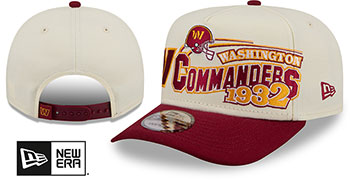 Commanders CLASSIC A-FRAME SNAPBACK Chrome-Burgundy Hat by New Era