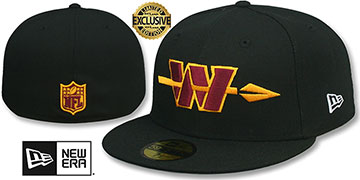 Commanders NFL ALTERNATE TEAM-BASIC Black Fitted Hat by New Era