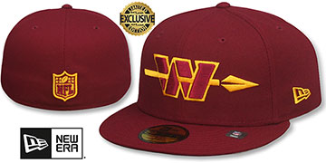 Commanders NFL ALTERNATE TEAM-BASIC Burgundy Fitted Hat by New Era
