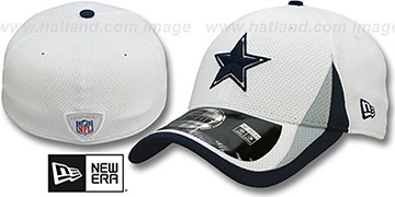 Cowboys 2013 NFL TRAINING FLEX White Hat by New Era