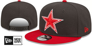 Cowboys 2T COLOR PACK SNAPBACK Charcoal-Red Hat by New Era