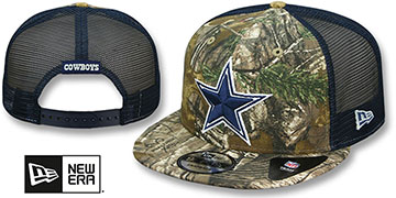Cowboys REELTREE CAMO TRUCKER SNAPBACK Hat by New Era