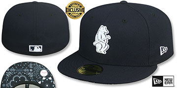Cubs 1914 COOPERSTOWN BLACKDANA BOTTOM Fitted Hat by New Era