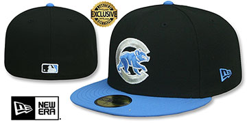 Cubs ALTERNATE FORCE Black-Blue  Fitted Hat by New Era