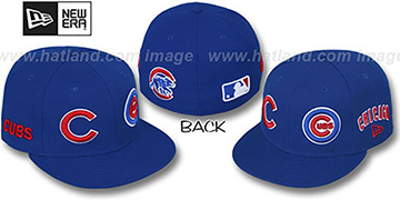 Cubs 'EVOLUTION' Fitted Hat by New Era - royal