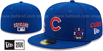 Cubs 'MULTI-AROUND' Royal Fitted Hat by New Era
