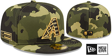 Diamondbacks 2022 ARMED FORCES STARS N STRIPES Hat by New Era