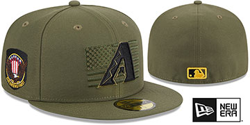 Diamondbacks 2023 ARMED FORCES STARS N STRIPES Hat by New Era