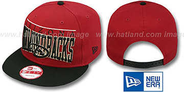 Diamondbacks LE-ARCH SNAPBACK Brick-Black Hat by New Era