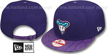 Diamondbacks SNAKE-THRU STRAPBACK Purple Adjustable Hat by New Era