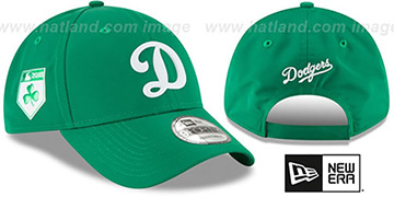 Dodgers 2018 ST PATRICKS DAY 940 STRAPBACK Hat by New Era