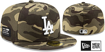 Dodgers 2021 ARMED FORCES STARS N STRIPES Hat by New Era