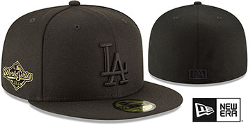 Dodgers 2025 WORLD SERIES BLACKOUT Fitted Hat by New Era