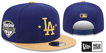 Dodgers 2025 WORLD SERIES GOLD COLLECTION SNAPBACK Hat by New Era