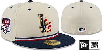 Dodgers 2026 JULY 4TH STARS N STRIPES Fitted Hat by New Era