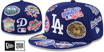 Dodgers 'ALL-OVER' Royal Fitted Hat by New Era