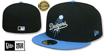 Dodgers ALTERNATE FORCE Black-Blue  Fitted Hat by New Era