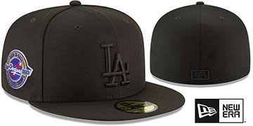Dodgers BACK2BACK WORLD SERIES CHAMPIONS BLACKOUT Fitted Hat by New Era