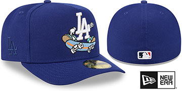 Dodgers MLB CARTOON  A-FRAME Royal Fitted Hat by New Era