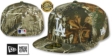 Dodgers 'MLB TEAM-BASIC' Realtree Camo Fitted Hat by New Era