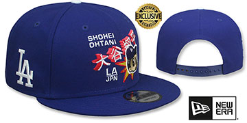 Dodgers OHTANI ANIME SNAPBACK Royal Hat by New Era
