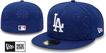 Dodgers SWIRL Royal Fitted Hat by New Era