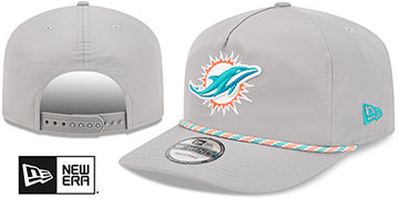 Dolphins 1920 ROPE SNAPBACK Grey Hat by New Era