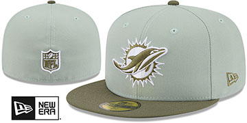 Dolphins 2026 COLOR PACK Sage-Olive Fitted Hat by New Era