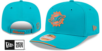 Dolphins 2026 NFL SIDELINE SNAPBACK Aqua Hat by New Era