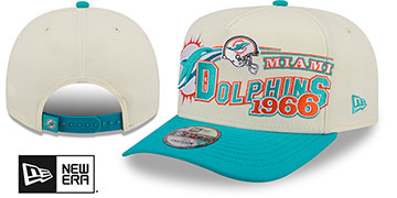 Dolphins CLASSIC A-FRAME SNAPBACK Chrome-Aqua Hat by New Era