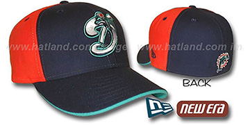 Dolphins DECEPTOR PINWHEEL Navy-Orange Fitted Hat