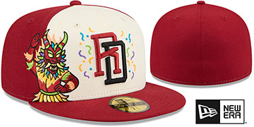 Dominican Republic WBC COUNTRY CONNECT Chrome-Burgundy Fitted Hat by New Era