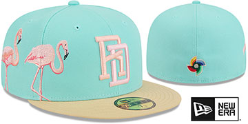 Dominican Republic WBC COUNTRY CONNECT Mint-Tan Fitted Hat by New Era
