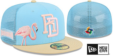 Dominican Republic WBC COUNTRY CONNECT TRUCKER Sky-Tan Fitted Hat by New Era