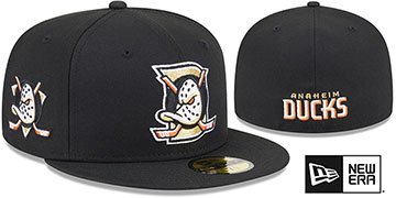 Ducks DECEPTOR Black Fitted Hat by New Era