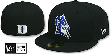 Duke NCAA ALTERNATE TEAM-BASIC Black Fitted Hat by New Era